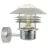 Nordlux Vejers Applique Murale Acier Galvanisé et Verre Gris | IP54 - Convient pour E27